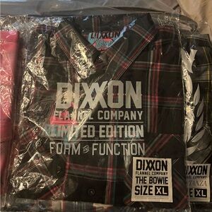 DIXXON Limited Edition Black and Pink Plaid Shirt BNIB